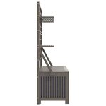 vidaXL Boîte de rangement et treillis Gris 99x50x160 cm Acacia massif