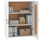vidaXL Armoire murale suspendue Blanc 69 5x32 5x90 cm