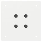 vidaXL Pieds de table basse 4 pièces Blanc 42 cm Acier