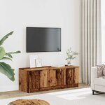 vidaXL Meuble TV vieux bois 102x35x36 5 cm bois d'ingénierie