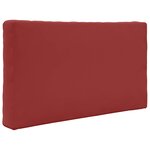 vidaXL Coussin de canapé d'extérieur 2 Pièces Bordeaux Polyester