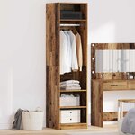 vidaXL Armoire avec étagère Bois ancien Bois d'ingénierie