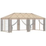 vidaXL Cadre de Gazebo 6 x 3 m Noir Acier