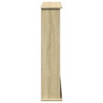VidaXL Cadre de cheminée chêne sonoma 75x20x87 5 cm bois d'ingénierie