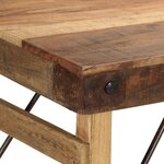 vidaXL Table de salle à manger Marron 110 x 55 x 76 cm