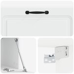 vidaXL Meuble TV mural Blanc 98 x 31 x 30 cm Bois d'ingénierie