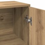 vidaXL Buffet chêne artisanal 88x30x64 cm bois d'ingénierie