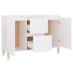 vidaXL Buffet blanc 101x35x70 cm bois d'ingénierie