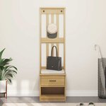 vidaXL Portemanteau SANDNES 45x40x159 5 cm bois massif pin