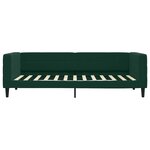 vidaXL Lit de jour avec matelas vert foncé 90x200 cm velours
