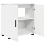 vidaXL Cabinet de salle de bain avec étagère Blanc 61 x 35 x 64 cm