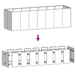 vidaXL Lit surélevé de jardin 280x80x80 cm acier corten