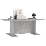 vidaXL Table basse gris béton 103 5x60x40 cm bois d'ingénierie