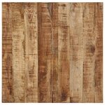 vidaXL Table basse 68x68x41 cm Bois de manguier brut