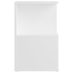 vidaXL Tables de chevet 2 Pièces blanc 35x35x55 cm bois d'ingénierie