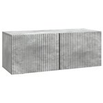 vidaXL Meuble TV mural 78 5 x 31 x 30 cm Gris béton Bois d'ingénierie