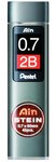 Etui de 40 mines 0,7 mm AIN STEIN C277 dureté 2B PENTEL
