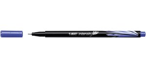 Stylo Feutre Fineliner Intensity Pte Baguée métal Fine 0,4mm Bleu BIC