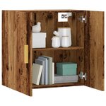 vidaXL Armoire murale vieux bois 60x31x60 cm bois d'ingénierie