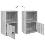 vidaXL Bibliothèque sonoma gris 31x24x52 cm bois d'ingénierie