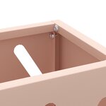 vidaXL Support de parapluie rose 28x12x41 cm en acier