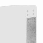 vidaXL Tête de lit Gris béton 120 cm Bois d'ingénierie