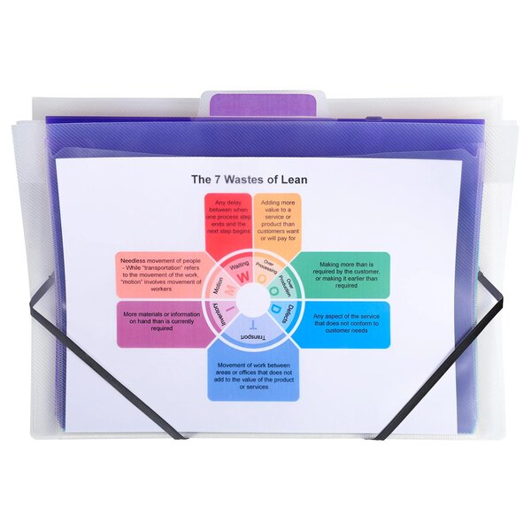 Trieur Mural 6 Compartiments Crystal - A4 - Cristal - Exacompta