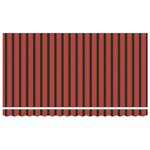 vidaXL Auvent Rétractable Orange 350 x 200 cm tissu