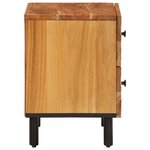 vidaXL Tables de chevet 2 Pièces 40x33x46 cm Bois d'acacia massif
