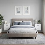 vidaXL Cabinet de chevet mural 2 pc Blanc 34 5 x 33 x 40 cm