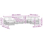 vidaXL Ensemble de canapés d'extérieur 8 pc Naturel et Anthracite