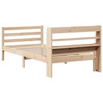 vidaXL Cadre de lit avec tête de lit sans matelas 100x200 cm