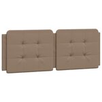 vidaXL Cadre de lit avec LED sans matelas cappuccino 120x200 cm
