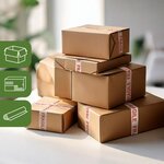 Pack and Move - Lot 36 Rouleaux Ruban Adhésif Transparent "Fragile" Pour Emballage Et Déménagement - 100 M - Qualité Premium