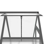 vidaXL Serre avec cadre de base anthracite 169x114x202 cm aluminium
