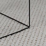 vidaXL Tapis de surface Rond HUARTE Crème Ø 120 CM Polyester
