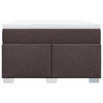 vidaXL Sommier à lattes de lit avec matelas Marron foncé 120x200 cm
