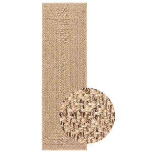 vidaXL Tapis ZIZUR 80x250 cm aspect de jute intérieur et extérieur