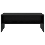 vidaXL Table basse Chêne noir 100 x 50 x 40 cm Bois d'ingénierie