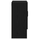 Armoire murale vidaXL en chêne noir 60x31x70 cm en bois d'ingénierie