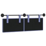 vidaXL Tête de lit suspendue Bleu denim Tissu