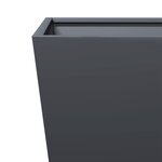 vidaXL Jardinière anthracite 30x30x30 cm acier