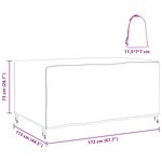 vidaXL Housse pour mobilier d'extérieur Noir 172 x 113 x 73 cm 420D