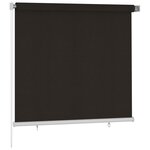 vidaXL Store roulant d'extérieur 160x140 cm Marron PEHD