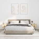 vidaXL Tables de chevet murales 2 Pièces chêne sonoma 41 5x36x28 cm