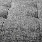 Banc coffre de rangement pliable tissu gris clair 2208146