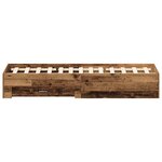 vidaXL Cadre de lit avec tiroirs Bois ancien Bois d'ingénierie