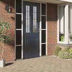 vidaXL Film de fenêtre statique dépoli noir 45x1000 cm PVC