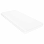 vidaXL Lit d'appoint avec matelas Brun ciré et blanc 90 x 200 cm