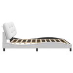 vidaXL Cadre de lit avec LED sans matelas blanc 200x200 cm